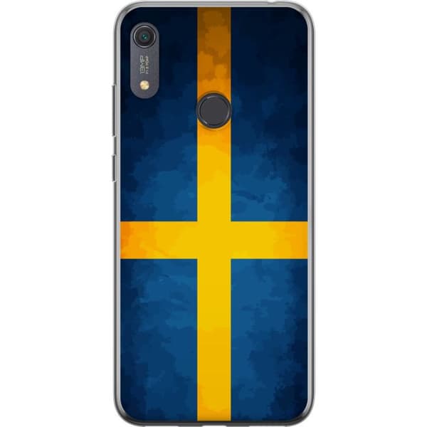 Kompatibelt Mobilskal till Huawei Y6s (2019) Svenska flaggan blå