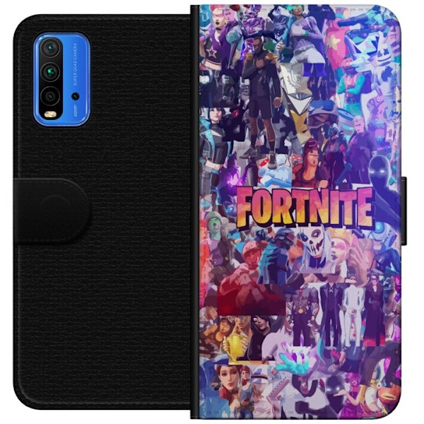 Xiaomi Redmi Note 9 4G Tegnebogsetui Fortnite