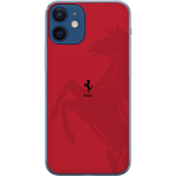 Apple iPhone 12 mini Läpinäkyvä kuori Ferrari