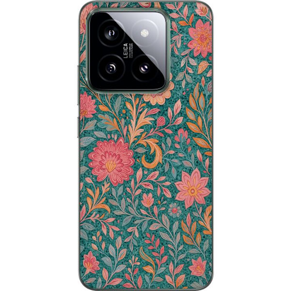Xiaomi 14 Gennemsigtig cover Floral Dream