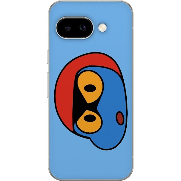 Google Pixel 9a Gennemsigtig cover Bold Bot Head