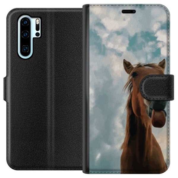 Kompatibelt Lommeboketui til Huawei P30 Pro Hest