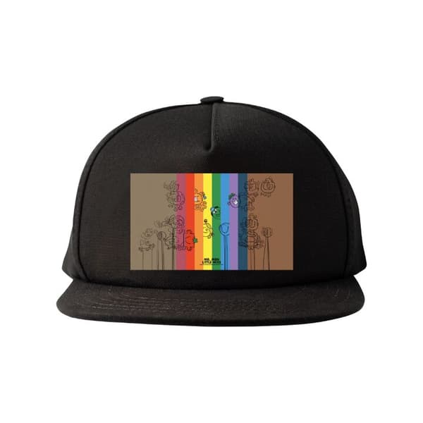 Snapback-lippalakki musta one size