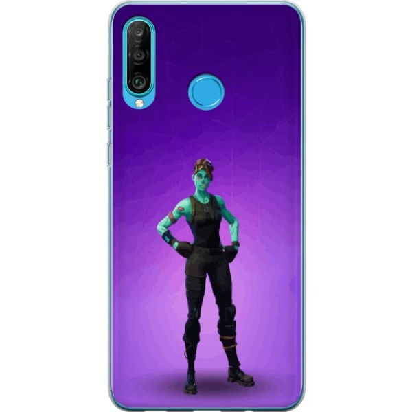 Huawei P30 lite Genomskinligt Skal Fortnite - Ghoul Trooper