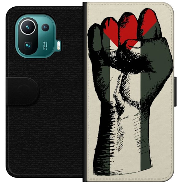 Xiaomi Mi 11 Pro Lompakkokotelo Käsi sidottu Palestinan väre