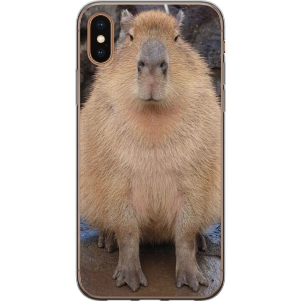 Apple iPhone XS Genomskinligt Skal Capybara
