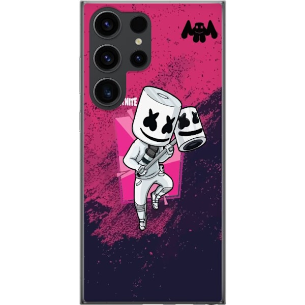 Samsung Galaxy S24 Ultra Läpinäkyvä kuori Marshmello Fortni