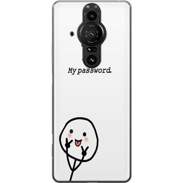 Sony Xperia Pro-I Genomskinligt Skal You Don’t Know My Password – edgy textmotiv med attityd