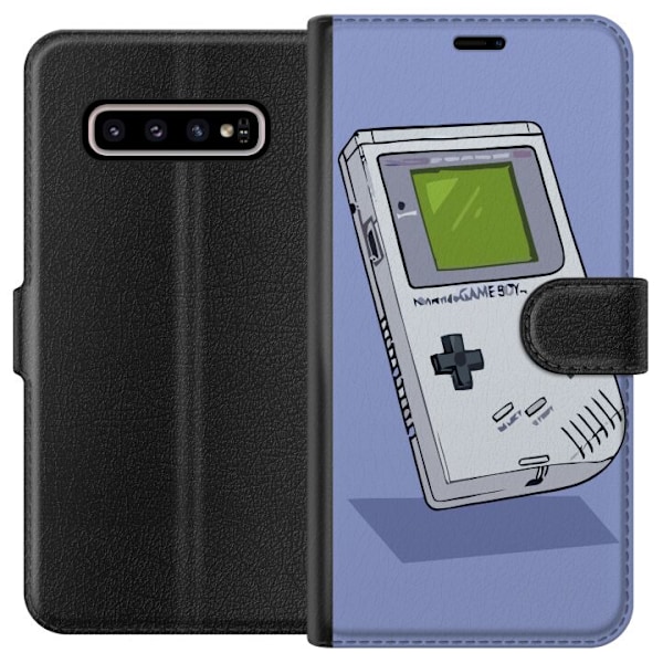 Samsung Galaxy S10+ Lommeboketui Game Boy Lilla