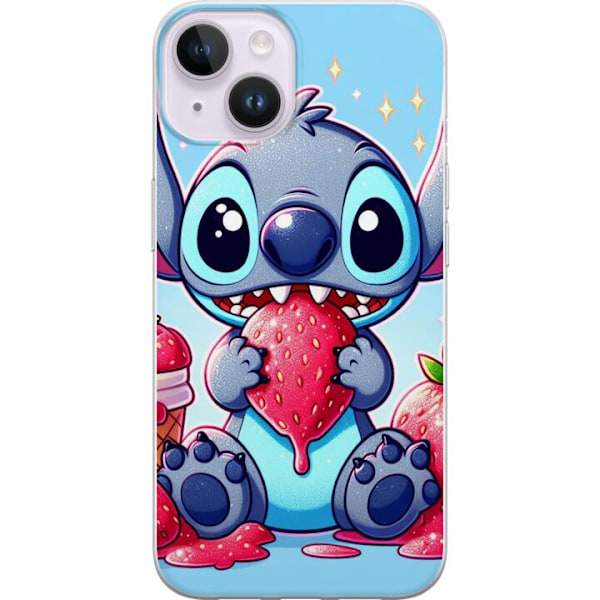 Apple iPhone 14 Gennemsigtig cover Strawberry Stitch
