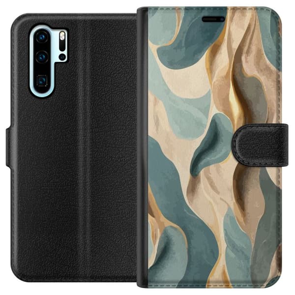 Kompatibelt Lommeboketui til Huawei P30 Pro Mønster