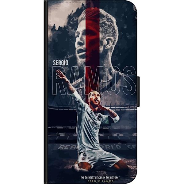 Huawei P smart 2021 Tegnebogsetui Ramos Fodboldlegende Motiv Spiller Real Madrid Spanien Tilbage Ikonisk Navn Fodboldstjerne Sport