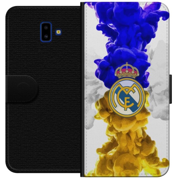 Samsung Galaxy J6+ Tegnebogsetui Real Madrid Farver