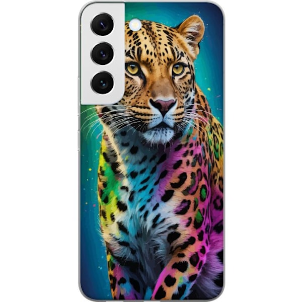 Samsung Galaxy S22 5G Läpinäkyvä kuori Leopard