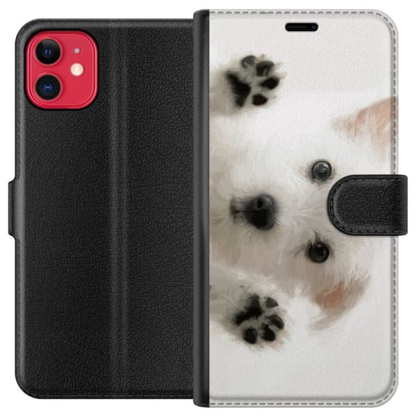 Kompatibel Tegnebogsetui til Apple iPhone 11 Hund