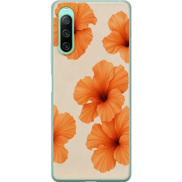 Sony Xperia 10 IV Läpinäkyvä kuori Papaya Punch