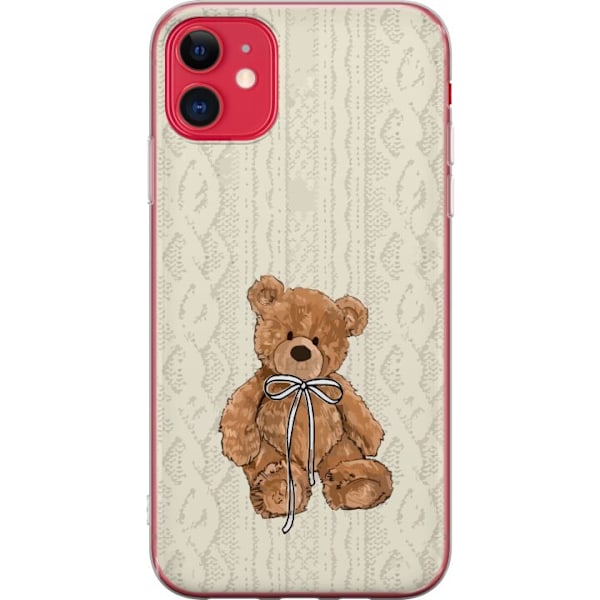 Apple iPhone 11 Genomskinligt Skal Liten Nalle – klassisk nalle i enkel design