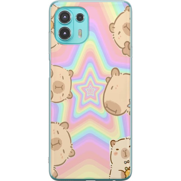 Motorola Edge 20 Lite Gjennomsiktig deksel Kawaii Capybara Gal