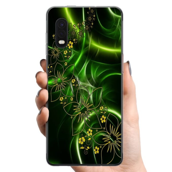 Samsung Galaxy Xcover Pro TPU Mobildeksel Blomster