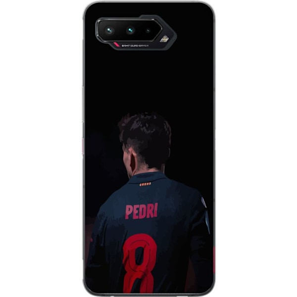 Asus ROG Phone 5 Gjennomsiktig deksel Pedri FC Barcelona Fotball Spansk Midtbanespiller Mål Sportsmotivasjon Fans Barn Ungdom