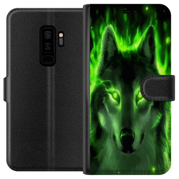 Kompatibel Tegnebogsetui til Samsung Galaxy S9+ Ulve