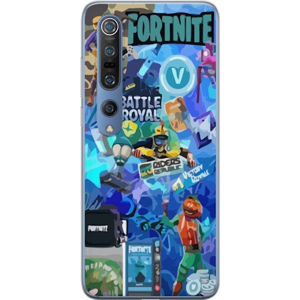 Xiaomi Mi 10 Pro 5G Läpinäkyvä kuori Fortnite