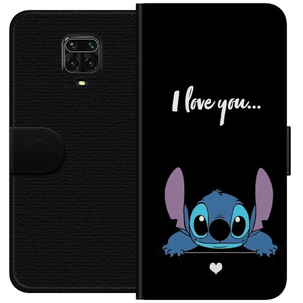 Xiaomi Redmi Note 9 Pro Tegnebogsetui Stitch Jeg Elsker Dig