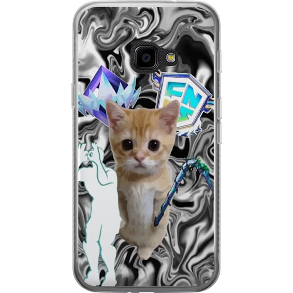 Samsung Galaxy Xcover 4 Genomskinligt Skal Katt