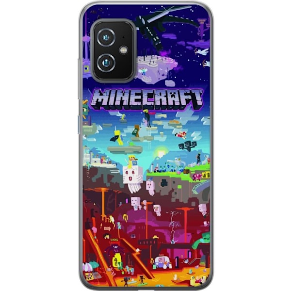 Asus Zenfone 8 Gjennomsiktig deksel Minecraft