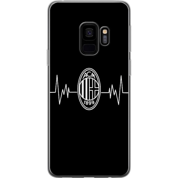 Samsung Galaxy S9 Genomskinligt Skal AC Milan