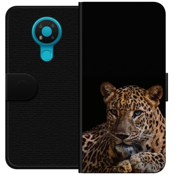 Nokia 3.4 Lompakkokotelo Leopard