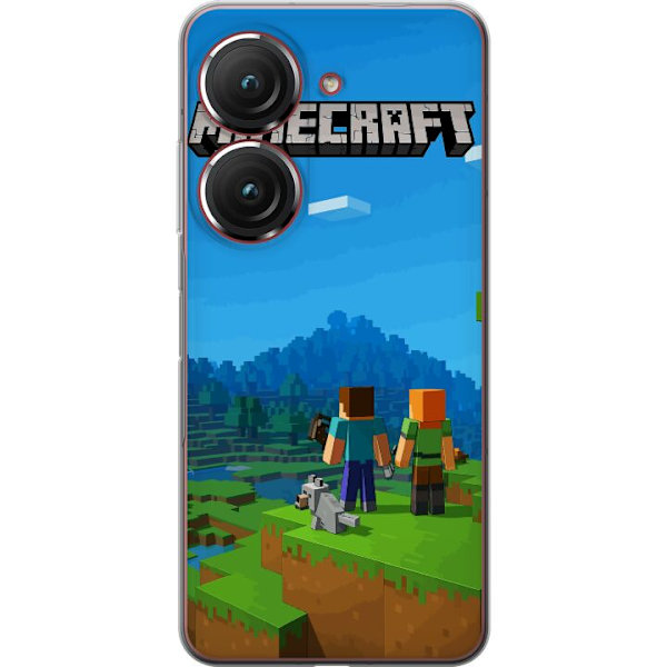 Asus Zenfone 9 Genomskinligt Skal Minecraft Key Art