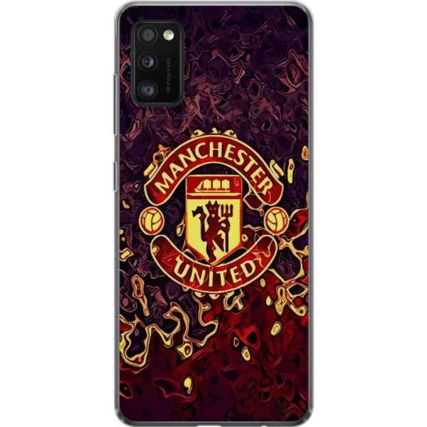 Samsung Galaxy A41 Läpinäkyvä kuori Manchester United