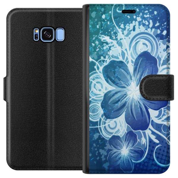 Kompatibel Tegnebogsetui til Samsung Galaxy S8 Blomst