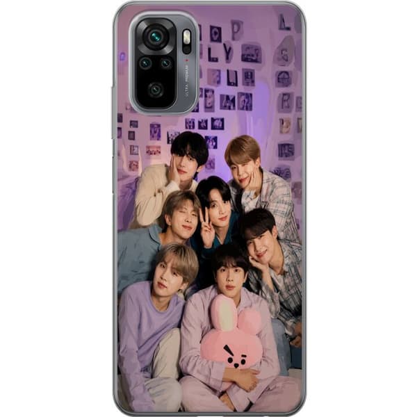 Kompatibelt Mobildeksel til Xiaomi Redmi Note 10S BTS lila