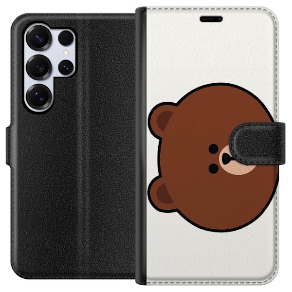 Samsung Galaxy S25 Ultra Lompakkokotelo line friends brown