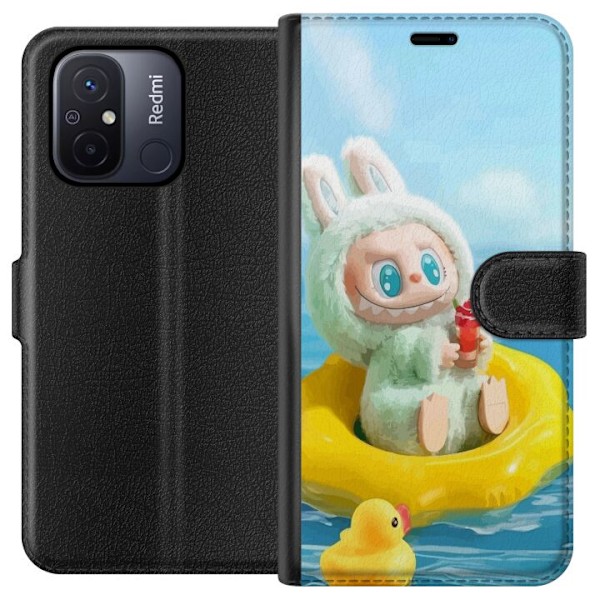 Xiaomi Redmi 12C Tegnebogsetui Labubu Stripe Attack - Striber
