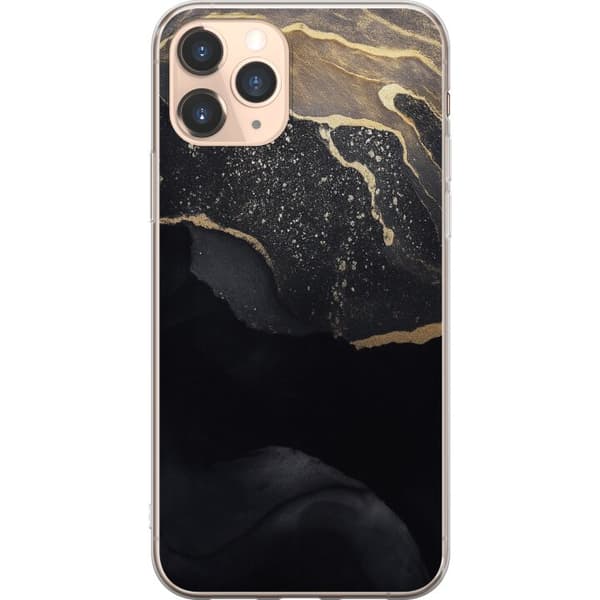 Kompatibelt Mobilskal till Apple iPhone 11 Pro Svart guld abstrakt