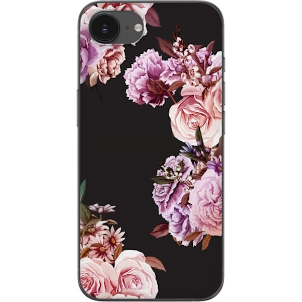 Apple iPhone 16e Gennemsigtig cover Blomster