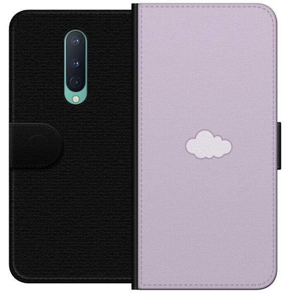 OnePlus 8 Plånboksfodral Lila Moln – minimalistiskt moln på lila bakgrund