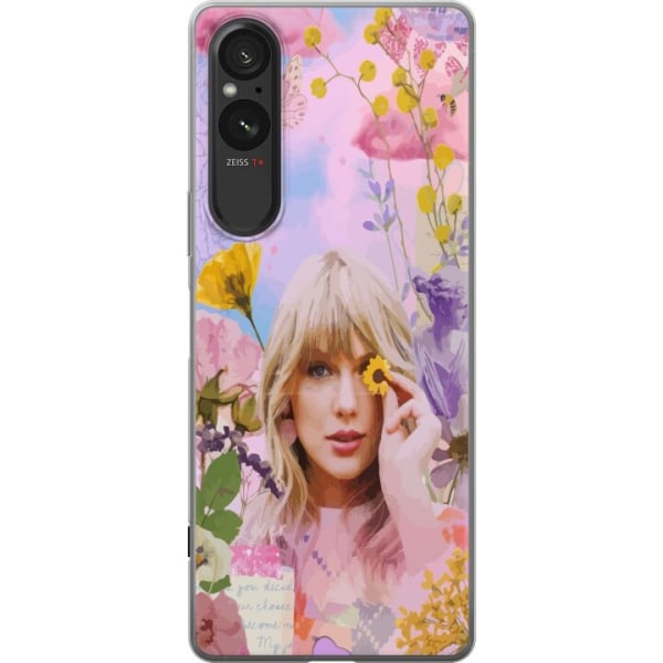 Sony Xperia 5 V Genomskinligt Skal Taylor Swift - Blomma