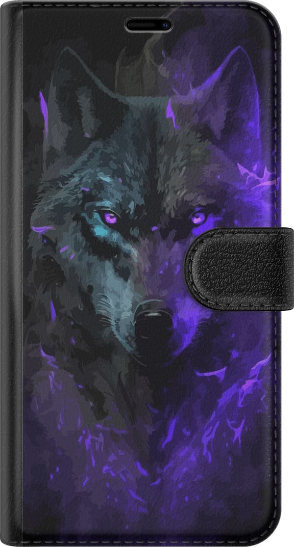 Kompatibel Tegnebogsetui til Sony Xperia 10 IV Ulven Lilla