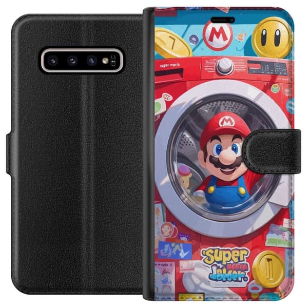 Kompatibelt Lommeboketui til Samsung Galaxy S10+ Mario