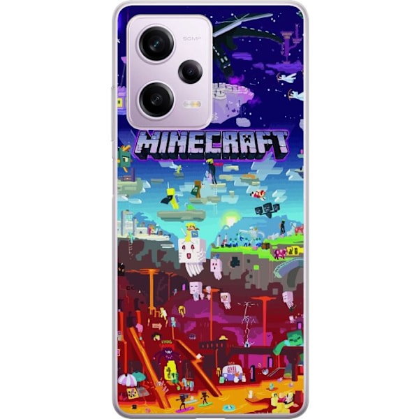 Xiaomi Redmi Note 12 Pro Gjennomsiktig deksel Minecraft