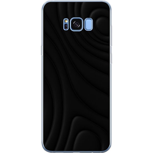 Samsung Galaxy S8 Gjennomsiktig deksel Svarte Bølger