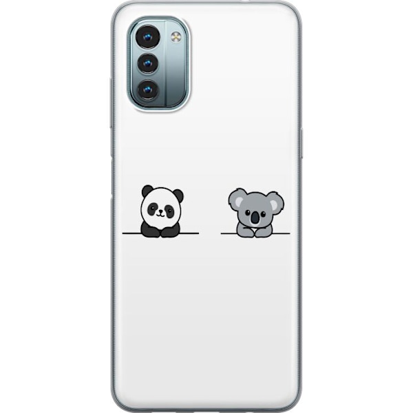 Nokia G11 Gjennomsiktig deksel Panda Koala