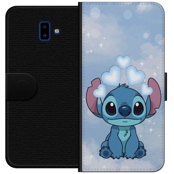 Samsung Galaxy J6+ Plånboksfodral Stitch Hoppande Glädje –