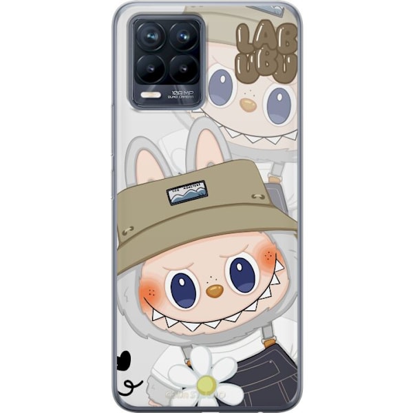 Realme 8 Läpinäkyvä kuori Labubu Minimal Mood - Yksinkertai