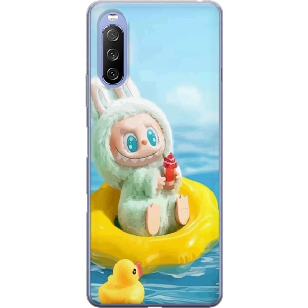 Sony Xperia 10 III Läpinäkyvä kuori Labubu Stripe Attack -