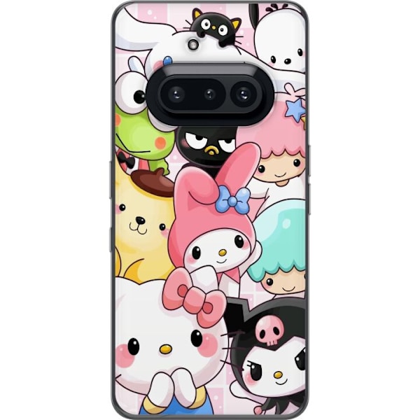 Nothing Phone (3a) Läpinäkyvä kuori Kawaii Sanrio Crew
